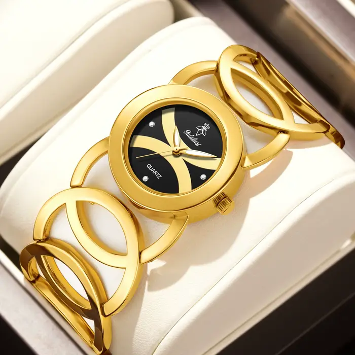 Montre-bracelet tendance pour femme : une montre à quartz luxueuse