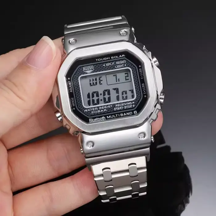 Bracelet en acier inoxydable de haute qualité pour Casio G-SHOCK GMW-B5000 GM-B2100