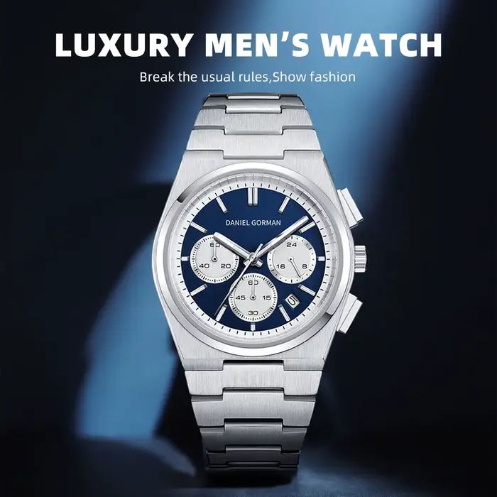 Montre chronographe en acier inoxydable en gros