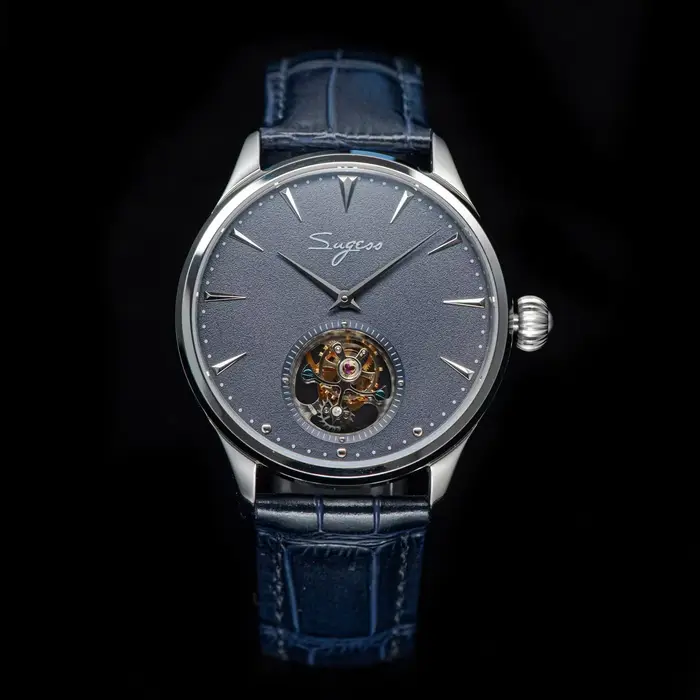 Sugess-Montre Tourbillon Master Tianjin Movement ST8000 pour homme, montres-bracelets provoqué de lu