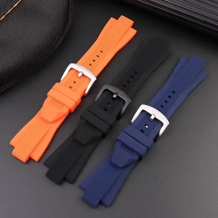 Bracelet de montre en silicone pour homme élégant et confortable pour toutes les occasions spéciales