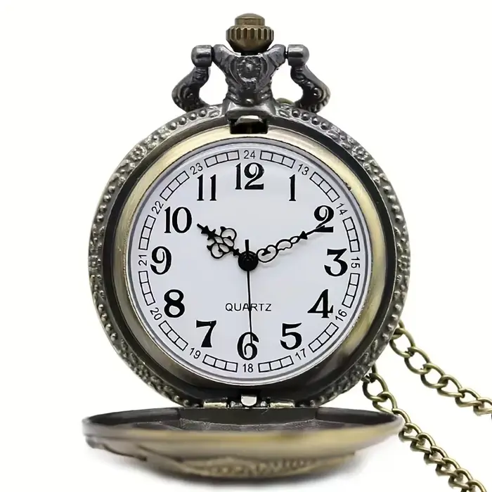 Montre de poche vintage en bronze pour femmes style fashion casual cadeau anniversaire ocassions spéciales résistante à l'eau non résistante à l'eau design intemporel élégance sophistiquée