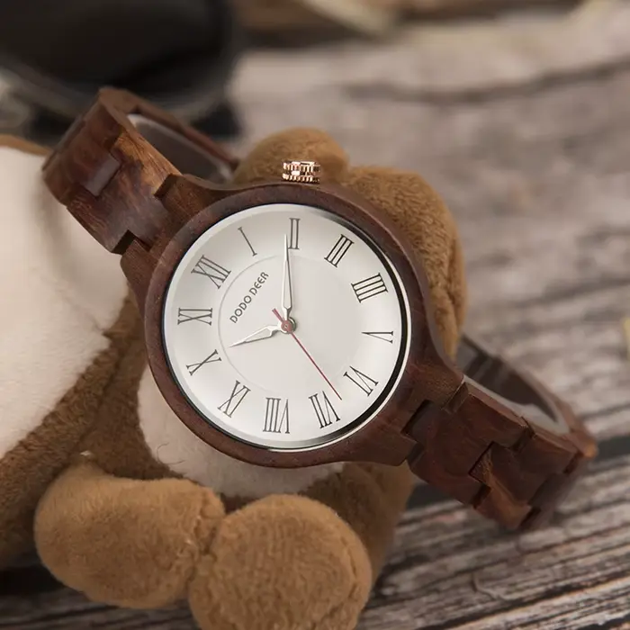 DODO DEER-Montres-bracelets à quartz en bois pour femmes, marque de luxe, haute qualité, cadeau de fête des mères, savoir chaud