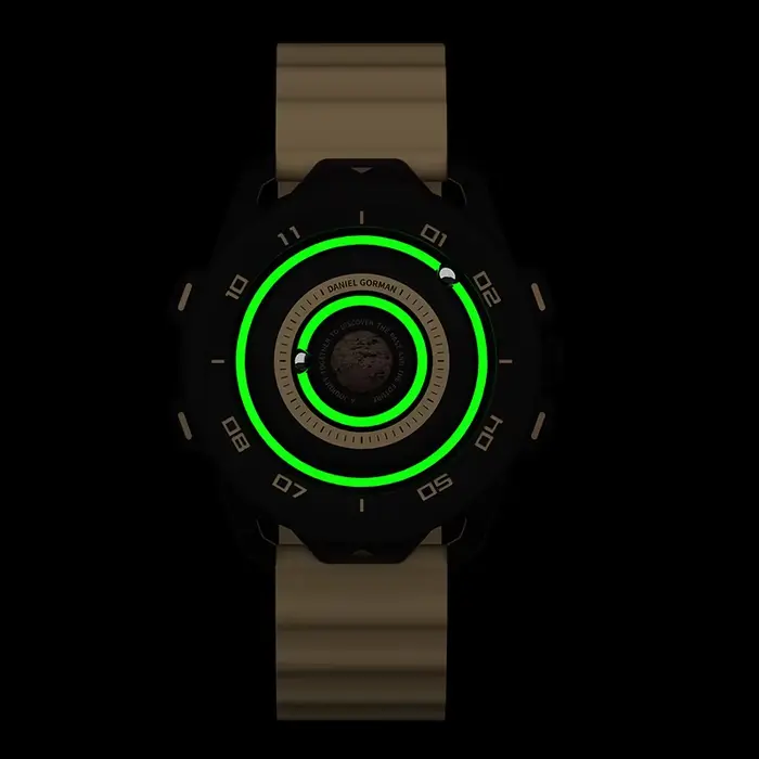 Montre à quartz magnétique analogique pour homme