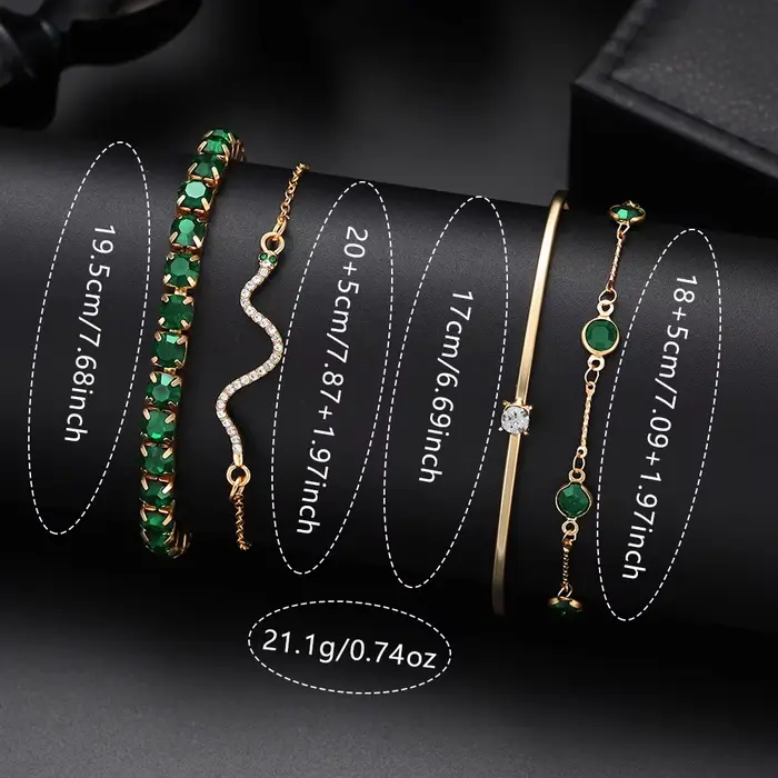 Ensemble de montre verte pour femmes