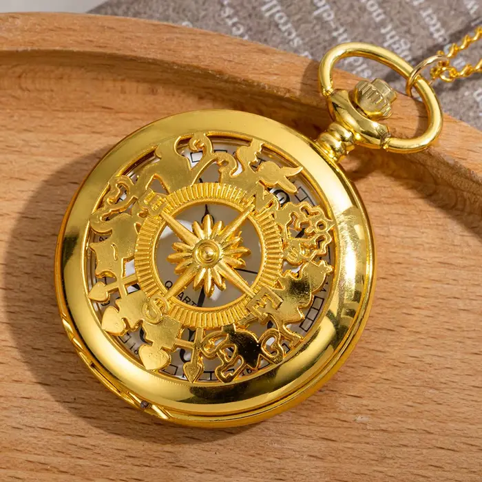 Montre de poche à Quartz avec chiffres arabes