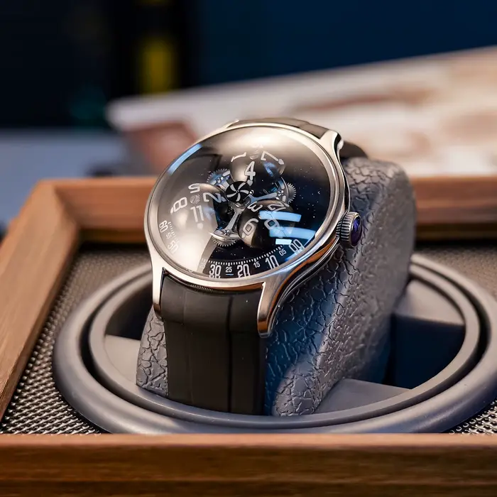 Nouvelle montre OBLVLO en acier inoxydable avec bracelet en silicone pour hommes style luxe ocasions formelles et décontractées