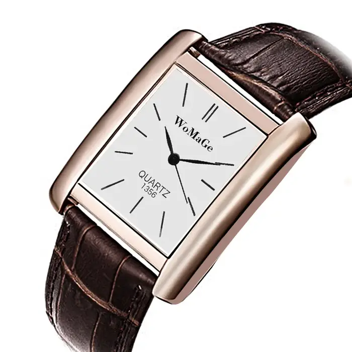 Femmes montres femmes Top marque de luxe dames montre femmes montres bracelet en cuir femmes Rectangle montre horloge Reloj Mujer