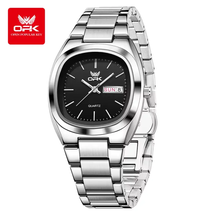Montres OPK 6072 pour femmes, montres de luxe pour femmes, lumineuses, étanches, bracelet en acier, 