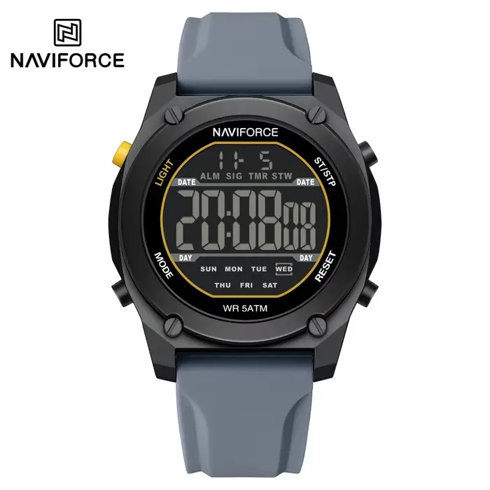 Nouvelle montre sportive NAVIFORCE NF7134 avec affichage du calendrier et lumière nocturne, étanche,