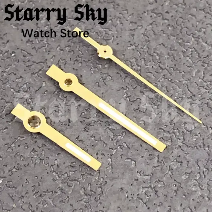Aiguilles de montre style DJ ciel étoilé en acier inoxydable avec pointeurs lumineux vert pour femmes occasions spéciales Fouet de papaye Gris clair Lazurite Tomate