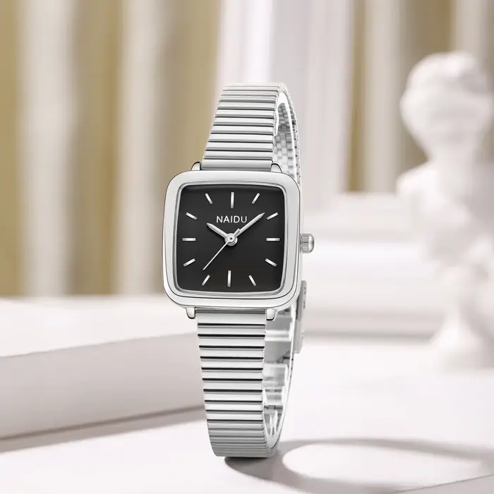 1 montre pour femme au design simple, artistique et vintage à quartz