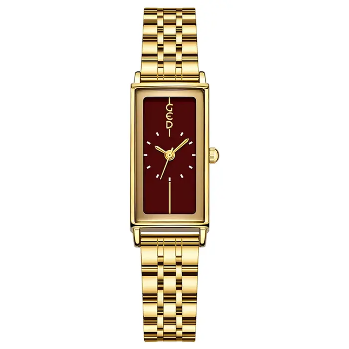 Montre GEDI Vintage Luxe Élégante Étanche Acier Inoxydable Quartz pour Femmes Occasions Spéciales Activités Sportives