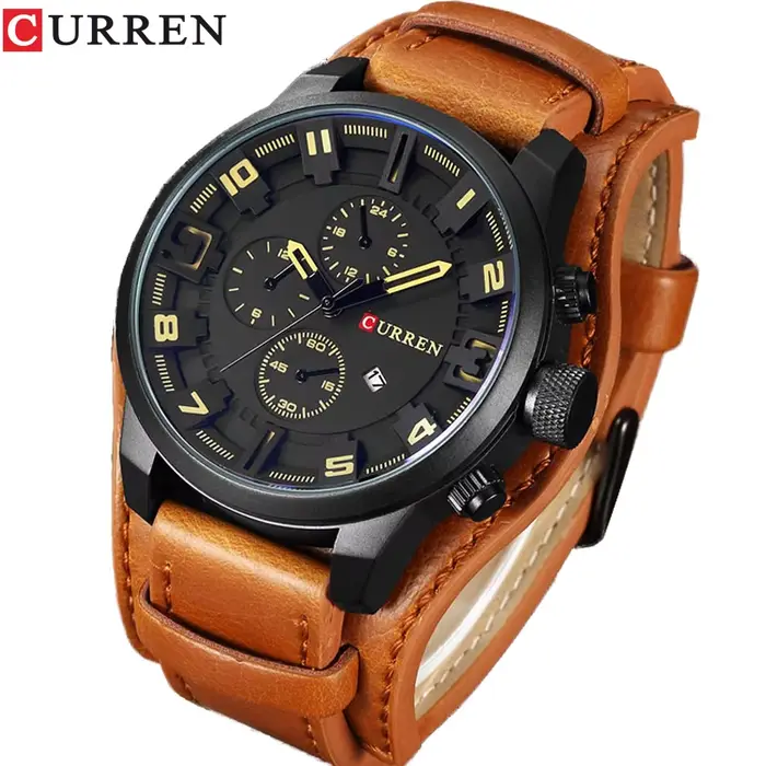 CURREN montres pour hommes Top marque de luxe mode et décontracté affaires montre à Quartz Date étanche montre-bracelet Hodinky Relogio Masculino
