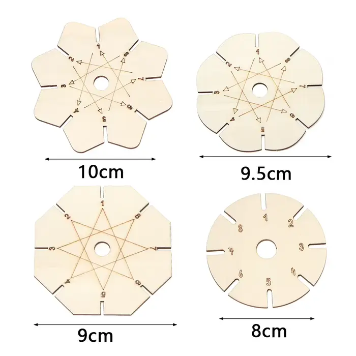 Disques en bois pour tressage de bracelets et fabrication de bijoux DIY pour artisans et débutants occasions spéciales