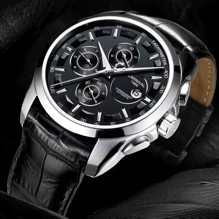 Montre automatique multifonction pour hommes
