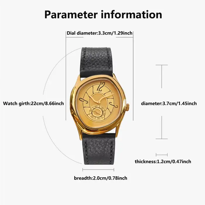 Nouvelle montre torsadée effet fondant pour hommes et femmes