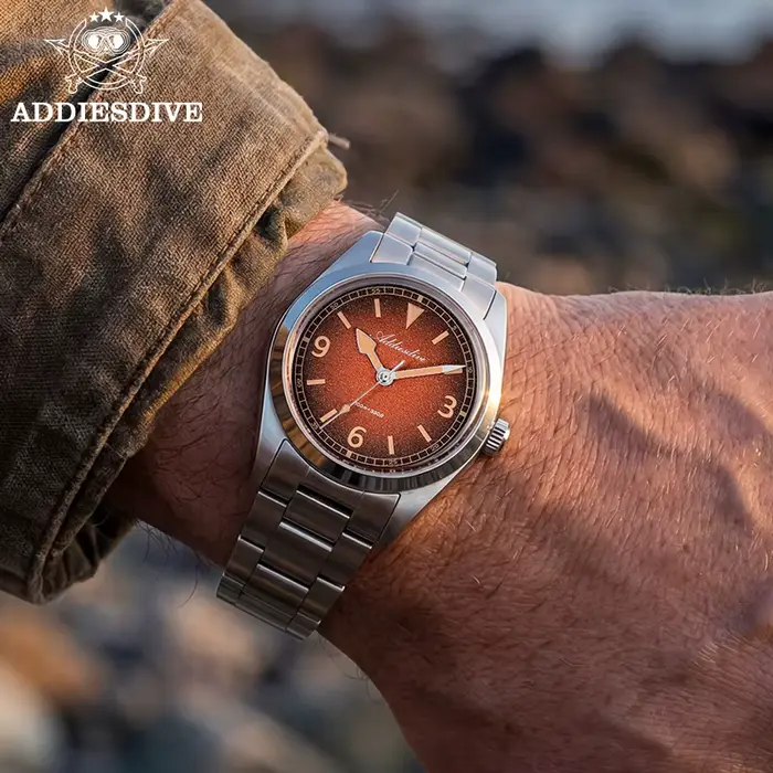 Montre de luxe ADDIESDIVE en acier inoxydable avec cristal de saphir pour femmes résistante à l'eau et lumineuse pour plongée et occasions spéciales