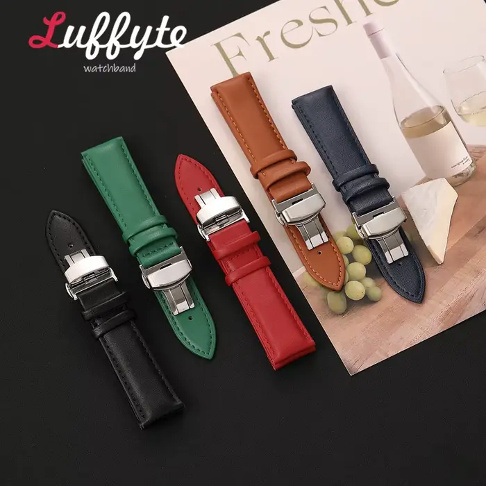 Bracelet de montre en cuir PU pour hommes et femmes