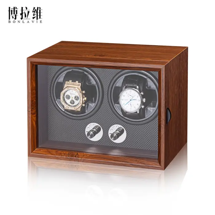 Wanbaozhi – remontoir de montre mécanique, boîte de montre automatique en bois, moteur silencieux, s