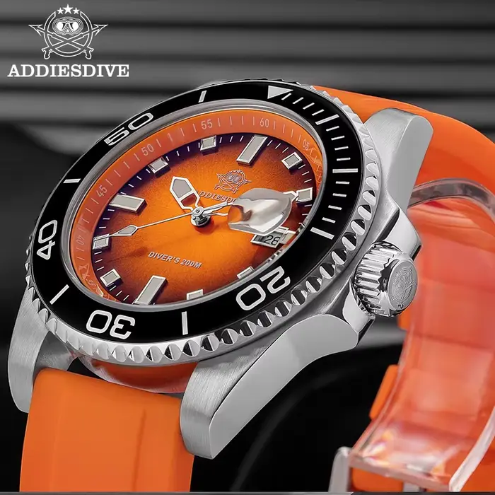 ADDIESDIVE nouvelle montre de plongée AD2089 pour hommes 41mm lunette en céramique BGW9 lumineux 200m étanche mode