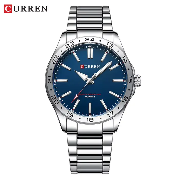 CURREN 8452 hommes montre à Quartz Ultra mince Simple Hodinky mode montre-bracelet en acier inoxydab