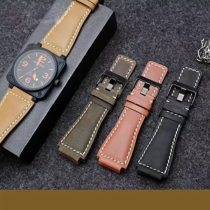 Bracelet de montre en cuir véritable pour hommes et femmes élégant et durable pour toutes les occasions spéciales et quotidiennes