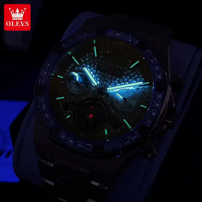 OLEVS 9805 montre pour hommes marque originale Tourbillon