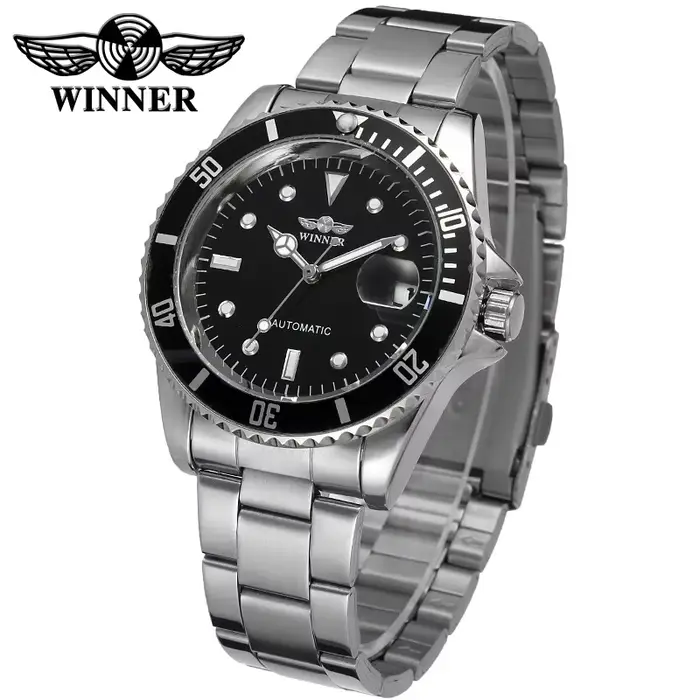 WINNER – montre de luxe en acier inoxydable pour hommes