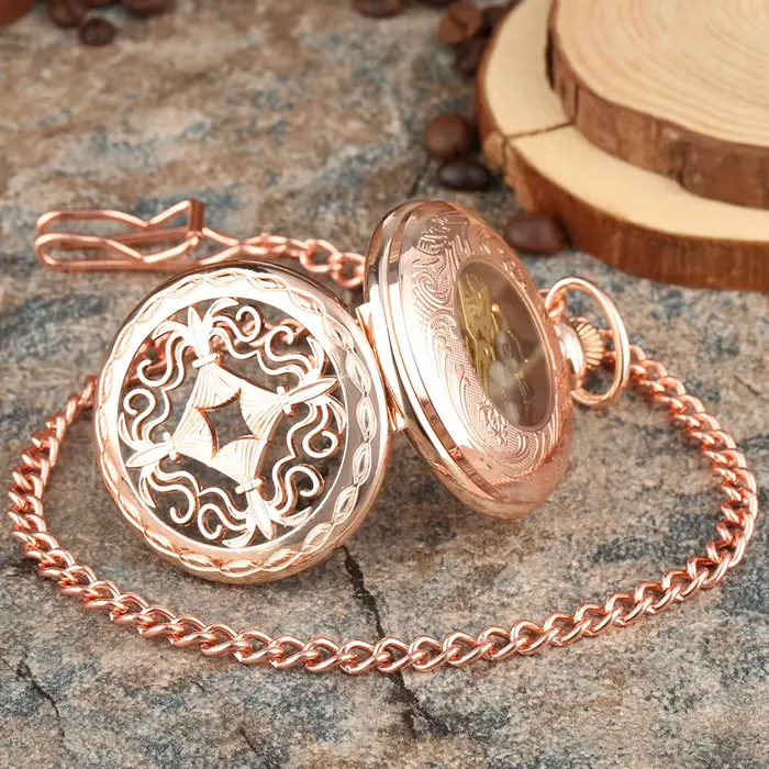 Montre de poche mécanique antique en alliage pour homme avec cadran en acier inoxydable pour occasions spéciales et cadeaux d'affaires