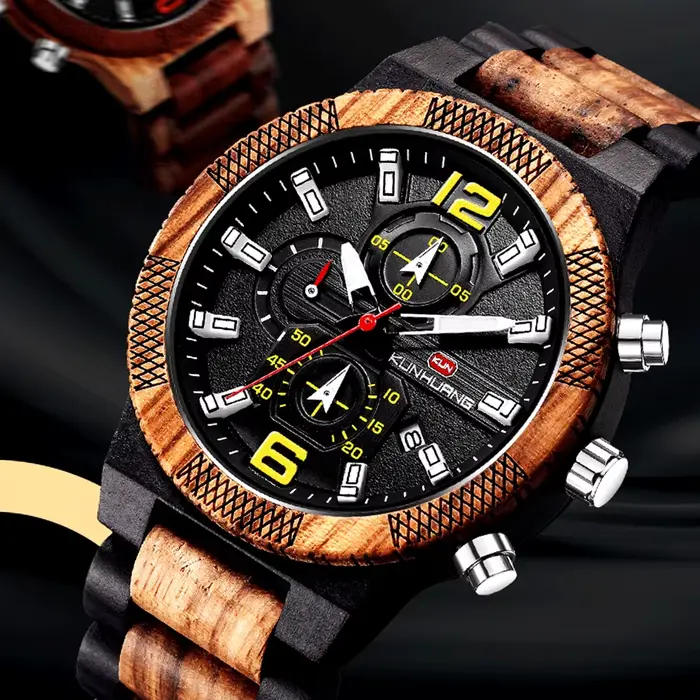 Montres en bois pour hommes montre
