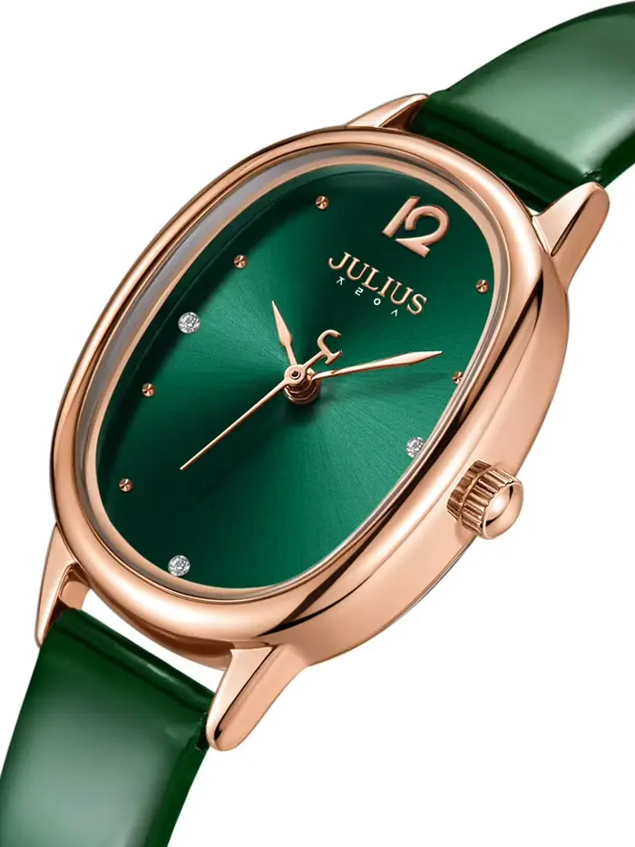 Montre Fine Lady en cuir véritable pour femmes, élégante et résistante à l'eau, idéale pour toutes occasions spéciales