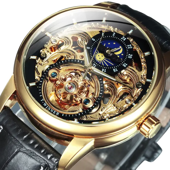 WINNER – montre mécanique Vintage pour hommes