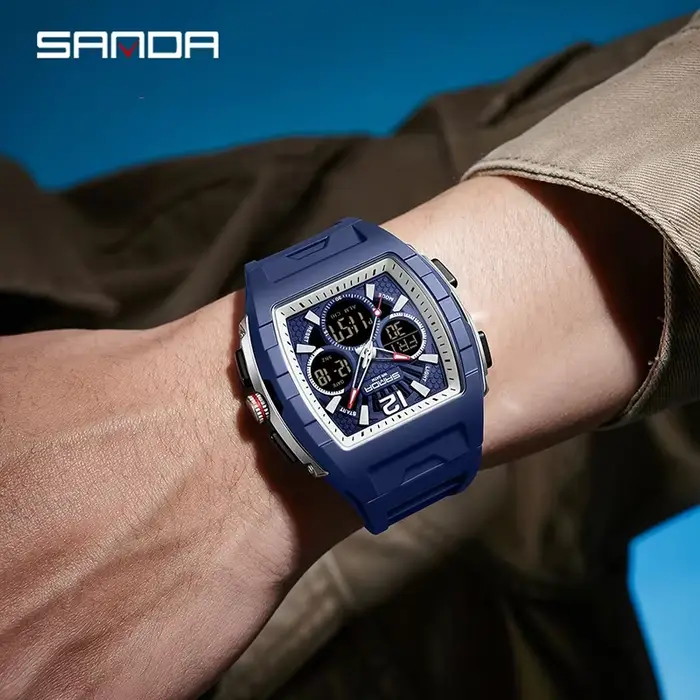 Montre SANDA à double affichage pour homme