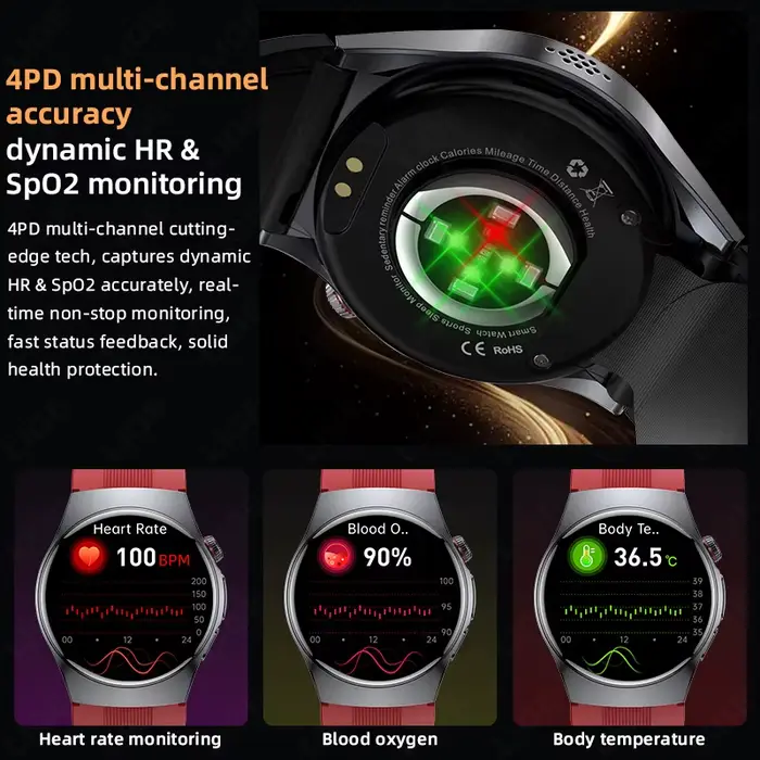Montre connectée LIGE avec suivi de la santé, moniteur de fréquence cardiaque, ECG, tracker de fitness et sommeil, pour femmes et hommes, occasion sportive ou quotidienne