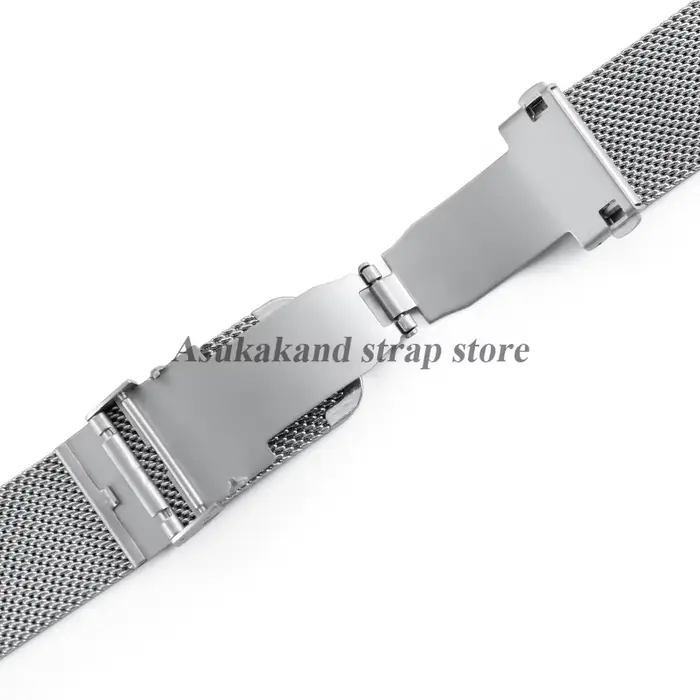 Fermoir pliant en acier inoxydable 18mm 20mm 22mm pour bracelet de montre en cuir