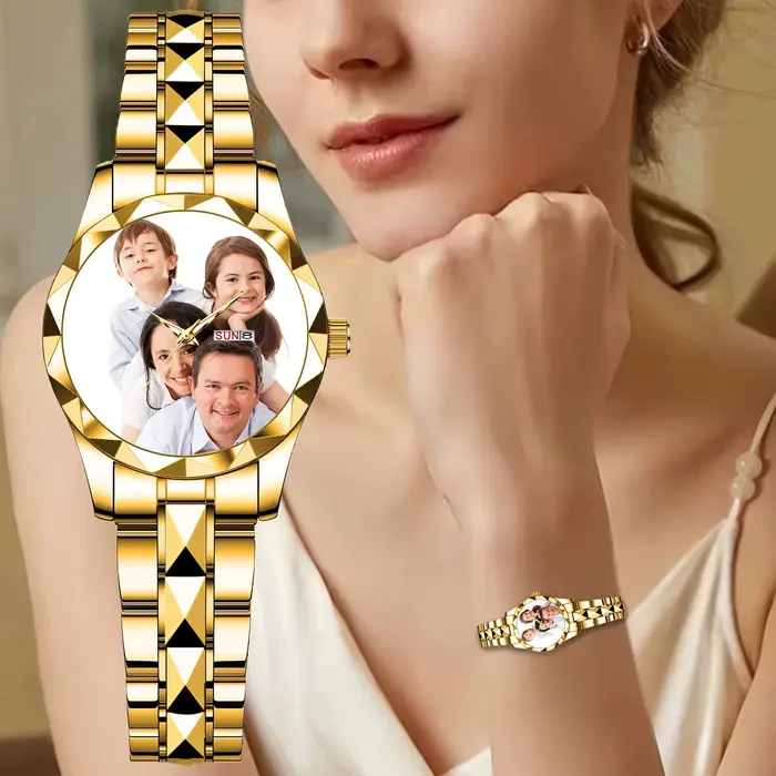 Montres personnalisées avec images sur mesure : Montres-bracelets de luxe pour femmes