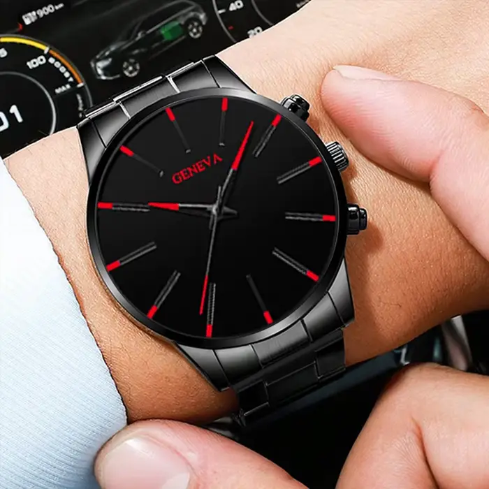 Montre à quartz élégante pour hommes