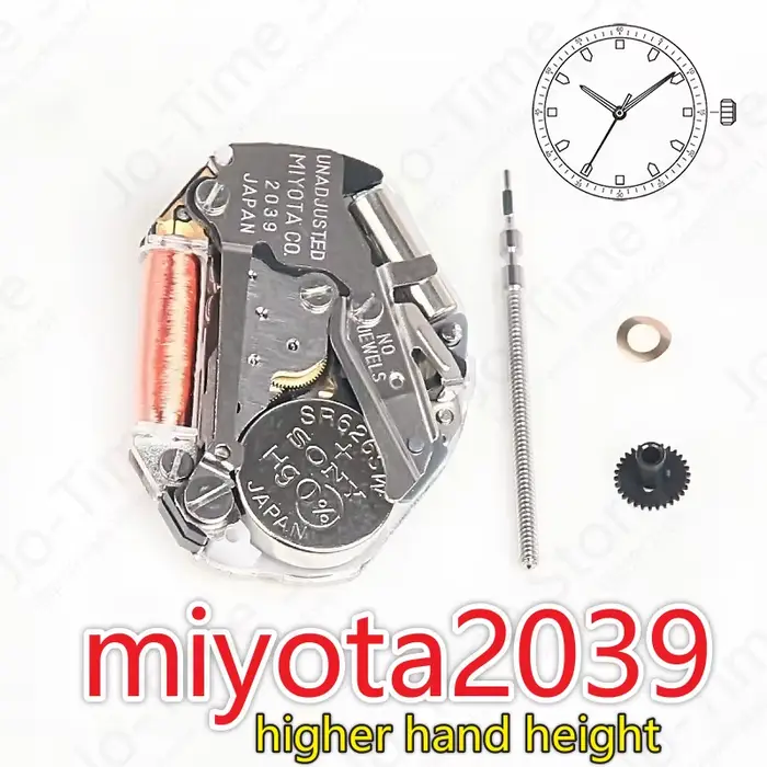 Mouvement de montre à quartz ATA Yota 2039 d'origine, mouvement automatique, 3 pièces de montre à ma