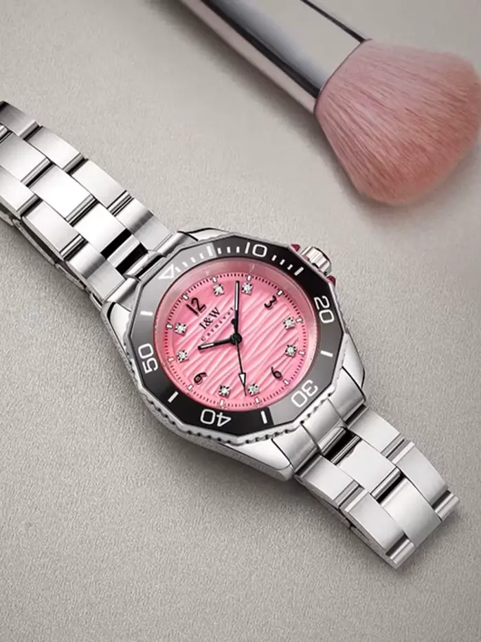 Montre IW CARNIVAL Quartz pour Femmes Saphir Élégante Occasions Spéciales Robuste Pratique