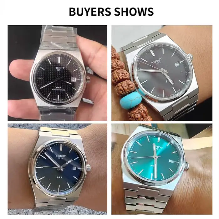 Bracelet de montre en métal pour Tissot 1853 PRX Super Player