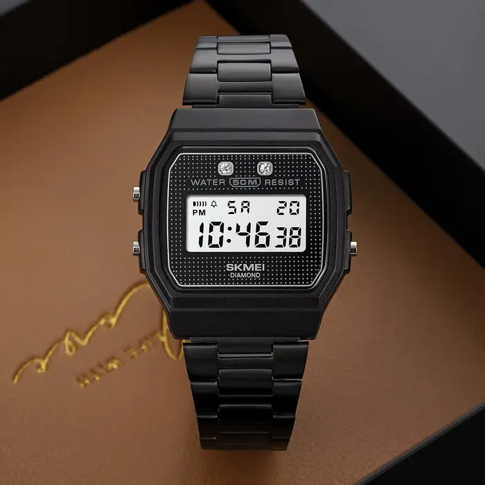SKMEI Chrono Montre Numérique Pour Hommes Femmes Casual