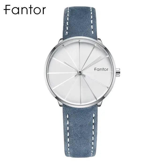 Fantor – montre-bracelet en cuir pour femmes, marque de luxe, minimaliste, décontractée, élégante, à