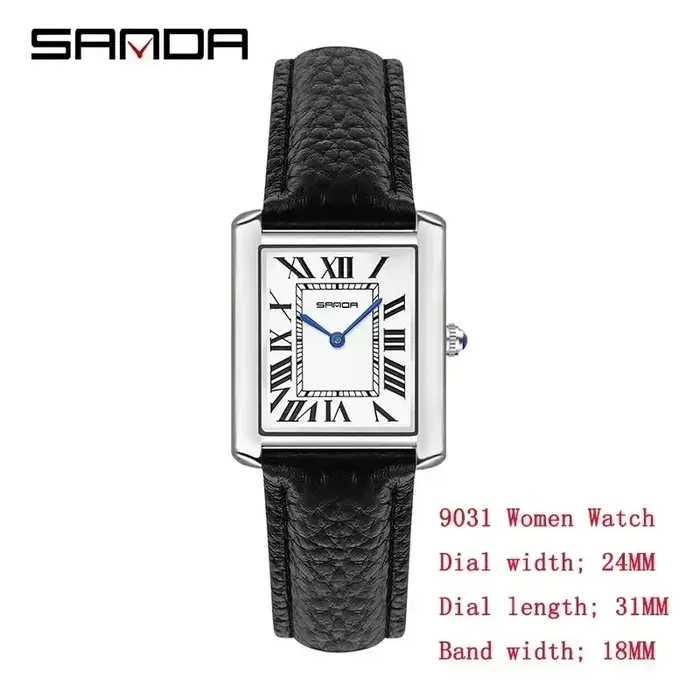 Montres à quartz de luxe SANDA 9031/1108 pour couple
