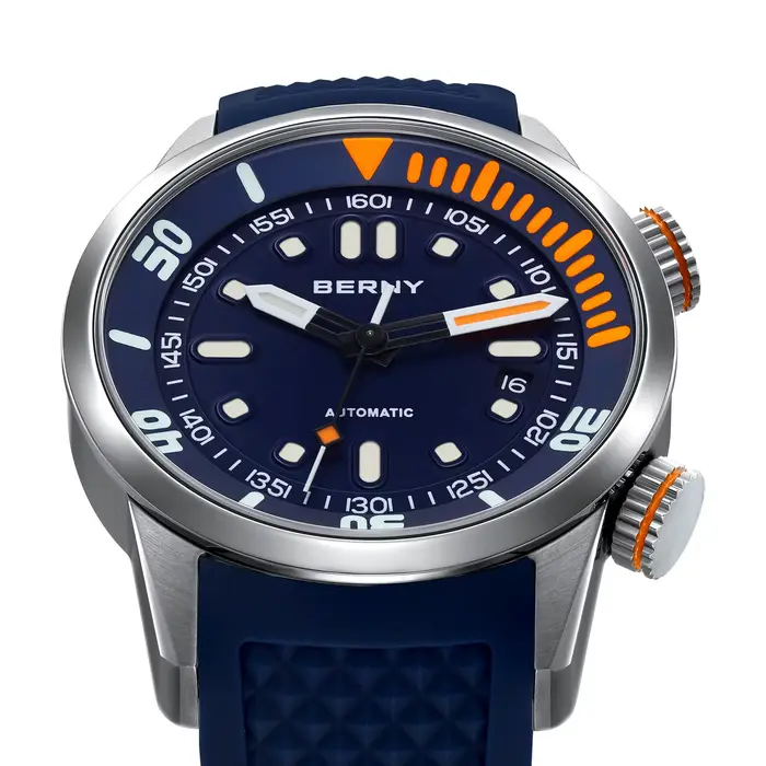 BERNY – montre de plongée professionnelle automatique pour hommes