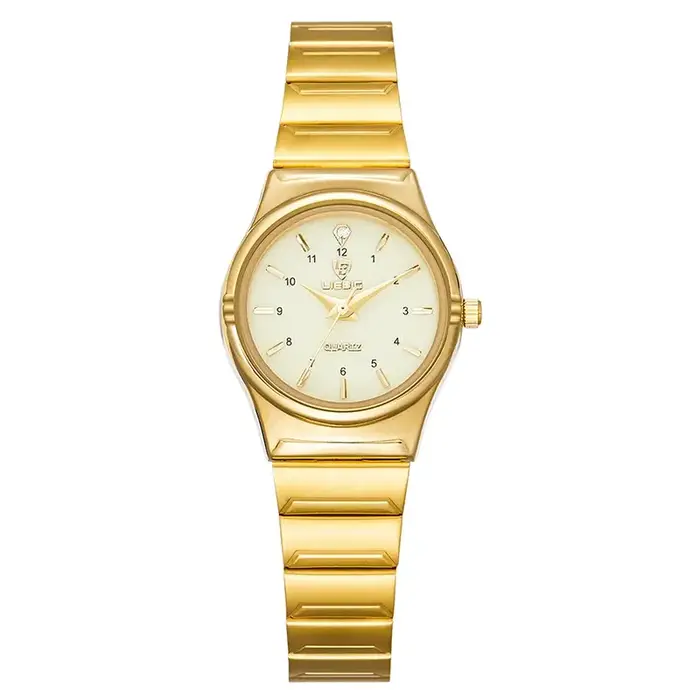 Montre à Quartz Dorée Liebig Luxe Acier Inoxydable Occasions Spéciales Femme Casual Mode Décontracté