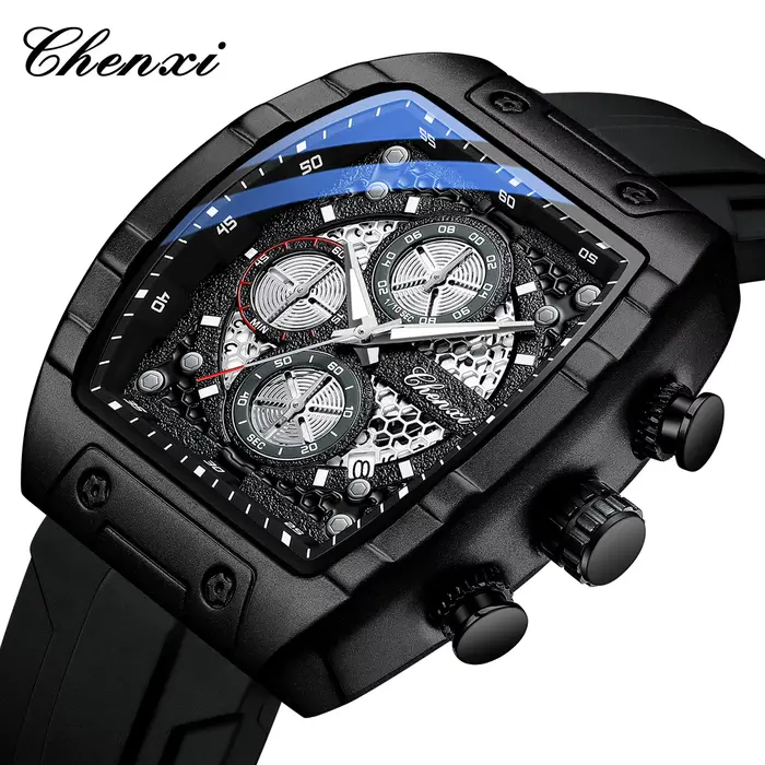 CHENXI 941 sport mode montres à Quartz pour homme multifonction chronographe lumineux étanche calendrier décontracté