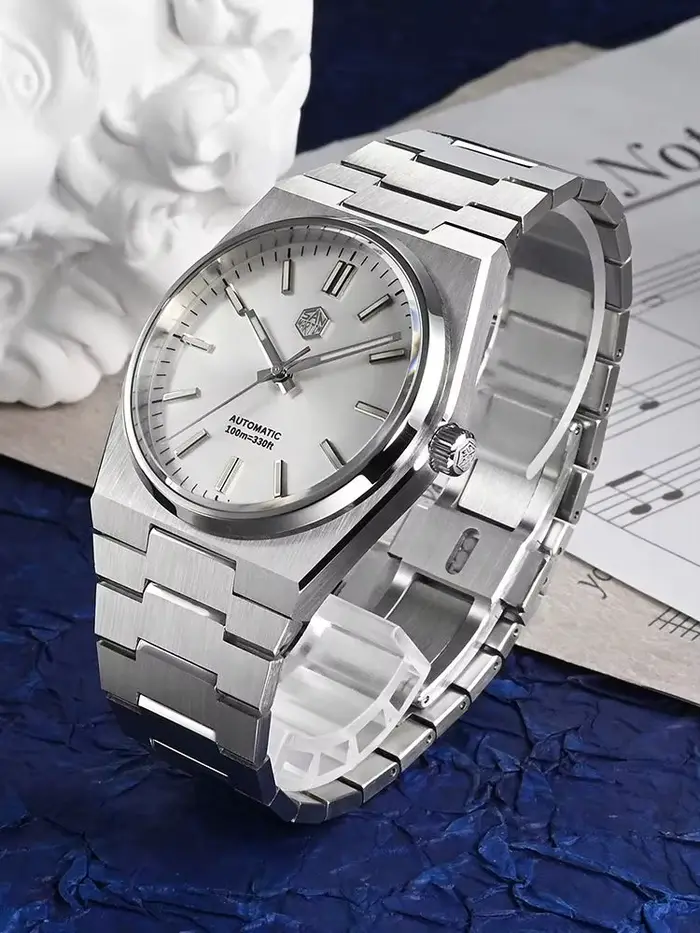 San Martin 40mm mis5 9015 montres mécaniques montre-bracelet étanche pour hommes de luxe BGW-9 lumineux