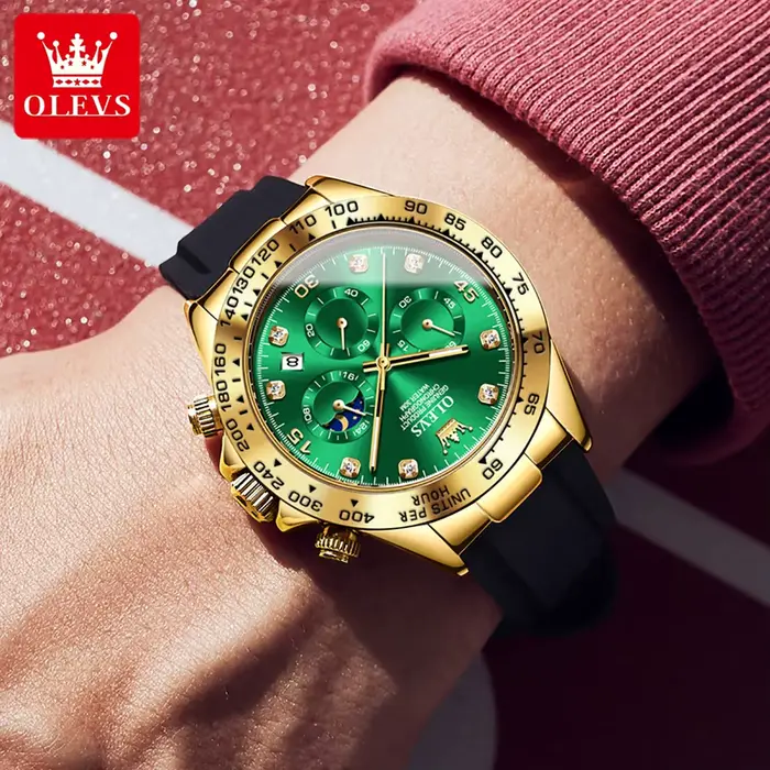 Montre-bracelet à quartz étanche pour homme