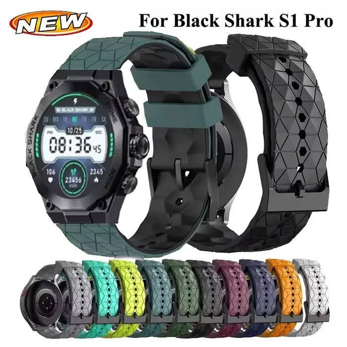 Bracelet en Silicone coloré pour montre intelligente Black Shark S1 Pro